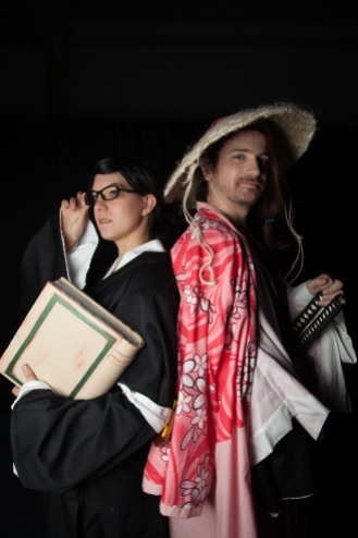 "Kyoraku is powerful and only fights when alcohol cant solve the problem, Nanou chan is his counter balance with strict discipline." Cosplayers: Elasa Wicka and CoRnosplay Characters: Nanao Ise and Shunsui Kyōraku From: Bleach Photographer: @cosweplayproject, @jaycaboz and @carynsadventuretime