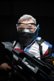 "He is the father figure to all and protects everyone" Cosplayer: Netascosplay Character: Soldier 76 From: Overwatch Photographer: @cosweplayproject, @jaycaboz