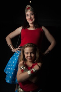 "I made my daughter a Wonder Woman costume earlier in the year and she wanted us to be "matchy matchy" for rAge so I whipped up a Pin-up Wonder Woman costume just for the day." Cosplayer: Teri Ferreira Character: Wonder Woman and Wonder Woman From: Photographer: @cosweplayproject, @jaycaboz and @carynsadventuretime